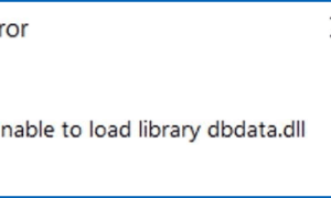 Unable to load library dbdata.dll — как исправить?