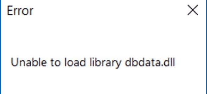 Unable to load library dbdata.dll — как исправить?