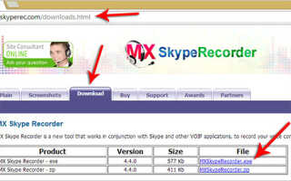 Скачать MX Skype Recorder. Программа для записи разговоров в Скайпе