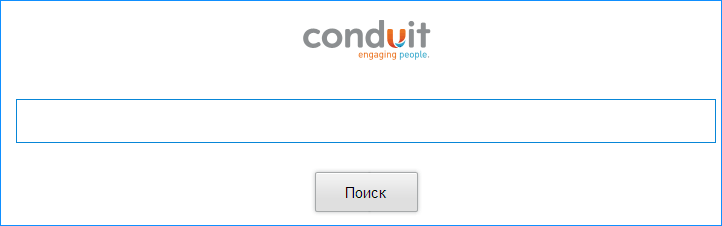 Начальная страница Conduit Search