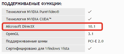 поддерживаемые функции
