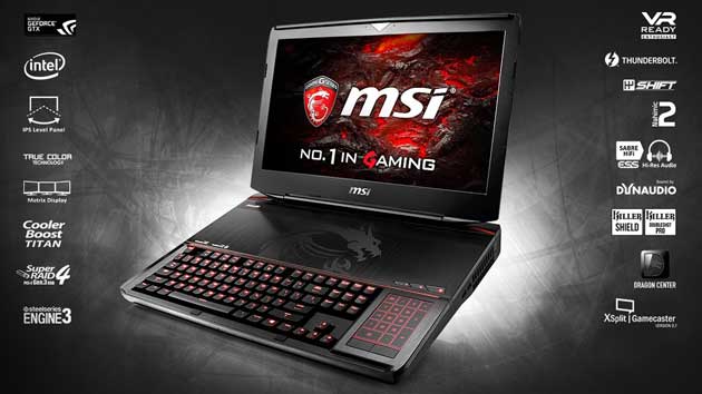 лучший игровой ноутбук MSI GT83VR 7RF Titan SLI