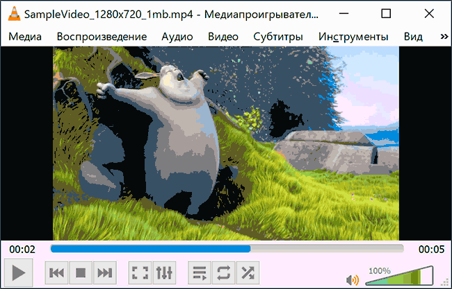 Открытие неподдерживаемого видео в VLC