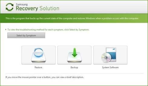 Утилита восстановления Samsung Recovery Solution